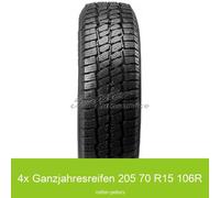 4x Goodride All Season Master SW-613 Allwetterreifen 205/70 R15 C 106R | 45240