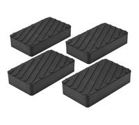 Stix 4× Gummiauflage Gummiklotz für Wagenheber 200x113x42mm Satz Gummiblock Hebebühne