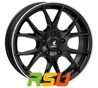 4x itWheels Kira gloss black polished lip 8x18" ET38 LK5 112 ML 57.1 Alufelge...