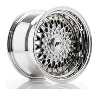 4x Japan Racing JR9 15x9 ET10 4x100/108 Chrom 15 Zoll Alufelgen rims RS
