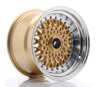 4x Japan Racing JR9 15x9 ET10 4x100/108 Gold 15 Zoll Alufelgen rims RS