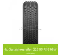 4x Kenda Kenetica 4S KR-202 3PMSF 225/55 R16 99W Allwetterreifen | 18834
