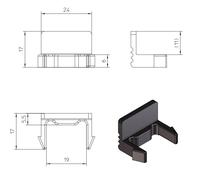 4x Kennzeichenhalter Halter Clip passend für Thule EuroWay EasyFold VeloCompact