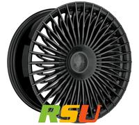 4x Keskin KT X1 Exclusive black painted 8.5x19" ET45 LK5 112 ML 66.6 Alufelge...