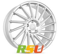 4x Keskin KT17 Hurricane crystal silver 10x22" ET20 LK5 112 ML 66.6 Alufelgen...