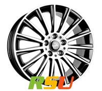 4x Keskin KT18 Turbo black front polish 10x22" ET40 LK5 130 ML 84.1 Alufelgen...