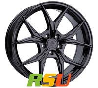 4x Keskin KT19N Angel black painted 8.5x19" ET35 LK5 120 ML 72.6 Alufelgen 19...