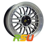 4x Keskin KT22 Retro black front polish 8.5x19" ET35 LK5 120 ML 72.6 Alufelge...