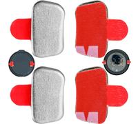 Ersatz Klebestreifen Set, 4 Stück, kompatibel mit OOONO CO-DRIVER NO2, PARK P-DISC NO2, NO3, Metallplättchen mit Klebepads, Sticker Blitzerwarner, Parkscheibe, Halterung Klebesticker Windschutzscheibe