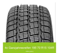 4x Leao iGreen Van 4S 3PMSF 195/70 R15 C 104R Allwetterreifen | 75126