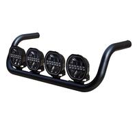 4x LED Fernscheinwerfer mit Standlicht + Lampenbügel schwarz Scheinwerferbügel