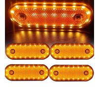 4x LED Seitenmarkierungsleuchten Begrenzungsleuchten 12V/24V LKW PKW Gelb/Orange