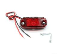 4x LKW Begrenzungsleuchten LED 2-Draht Staubdicht Robust(Red) | 2-Draht Anschluss, schwarz negativ, einfache Installation, kompatibel mit 12V und 24V Systemen