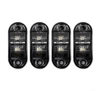 4x LKW Begrenzungsleuchten LED 2-Draht Staubdicht Robust(White) | 2-Draht Anschluss, schwarz negativ, einfache Installation, kompatibel mit 12V und 24V Systemen
