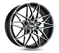 4x MAM Felgen Mamb2 8,5jx20 5/112 Et30 72,6 Bfp Black Front Polish