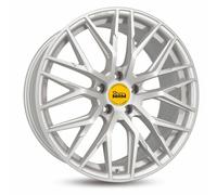 4x MAM RS4 matt silver painted 8.5x19 ET45 - LK5/112 ML72.6 Felge Alu