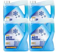 4X MANNOL MN4011-5 Longterm Antifreeze AG11-40°C Kühlerfrostschutz 5L