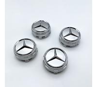 4X Für Mercedes Benz AMG Emblem Nabendeckel Alu Radkappen Felge Abdeckung 75mm