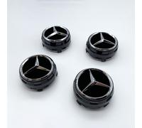 4X Für Mercedes Benz AMG Emblem Nabendeckel Alu Radkappen Felge Abdeckung 75mm