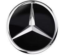 4x Mercedes Benz ori Radnabenabdeckung Nabenkappe 71,8 mm matt schwarz Stern