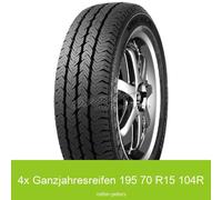4x Mirage MR 700 AS 3PMSF Allwetterreifen 195/70 R15 104R | 23671