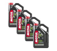 4x Motul 5100 4T 10W-50 4-Takt Motorenöl mit Technosynthese 4L