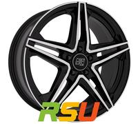 4x MSW MSW 31 gloss black full polished 7.5x19" ET40 LK5 112 ML 73.1 Alufelge...