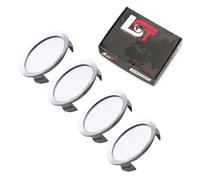 4x Nabendeckel Felgendeckel Naben Abdeckung Silber ø 75mm für VAUXHALL