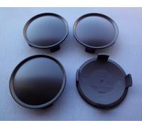 4x Nabenkappen Felgendeckel 74,5 mm 71,5 mm schwarz für Alufelgen N12 S