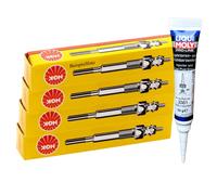 4x NGK Glühkerzen + LIQUI MOLY Fett für BMW 7 E38 CARENS I ASTRA G FRONTERA B