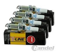 4x NGK ZÜNDKERZE V-LINE 13 BPR6ES-11, 5339 4 Zylinder-Motoren KOMPLETT