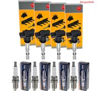 4x NGK Zündspule + BERU Zündkerze für Mitsubishi Carisma DA_ 1.6 PROTON Impian