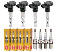4x NTY Zündspule +4x NGK Zündkerze für Honda HR-V RU 1.5 Jazz IV GK_