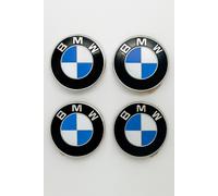4x ORIGINAL BMW Nabendeckel Aufkleber Emblem Ø 70mm 3er 5er 6er 7er 36136758569