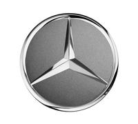 4x Original Mercedes-Benz Radnabendeckel Radnabenkappen himalya grau silber NEU