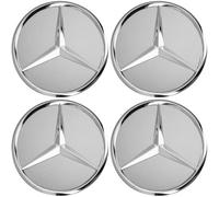 Original Mercedes-Benz B 66470202 80mm Radnabenabdeckung mit Stern - Titansilber
