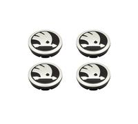4x Original Skoda Felgendeckel Nabendeckel Nabenkappen silber 5E0601151 FOD