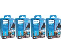 4x Philips Ultinon Pro6000 LED Motorrad mit Straßenzulassung H4 12 V 18 W