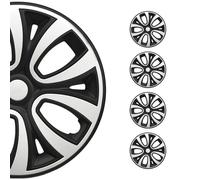 4x Radblenden Radkappen Radzierblenden 16" Zoll Matt Schwarz Wei√ü