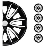 4x Radkappen Radzierblende Radblenden für 15" Zoll Stahlfelgen Matt Schwarz weiß