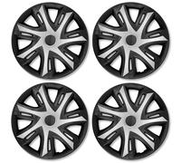 4x Radkappen Radzierblenden N-Power 15 Zoll Silber Schwarz Set für Mercedes
