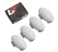 4x Radnabenkappe Nabendeckel Felgendeckel Grau gewölbt ø 60mm für SKODA