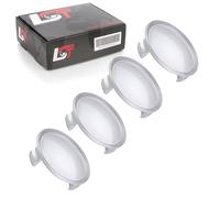 4x Radnabenkappe Nabendeckel Felgendeckel Silber Metallic ø 75mm für HONDA