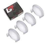 4x Radnabenkappe Nabendeckel Felgendeckel Silber Metallic ø 75mm für SKODA