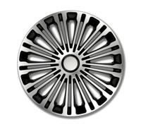 Petex 14" Zoll Radkappe Satz schwarz/silber RB549514 Radzierblenden Radblende