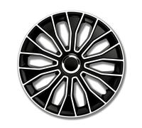 4x Radzierblende 16 Zoll ABS 2-fach lackiert Voltec Pro Black White | PETEX