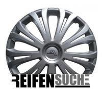 4x Radzierblenden Riva silber 14 Zoll