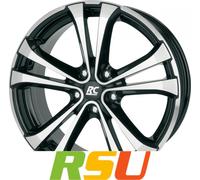 4x RC-Design RC17 schwarz front-poliert 8.5x20" ET33 LK5 112 ML 66.6 Alufelge...