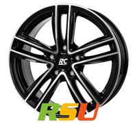 4x RC-Design RC27 schwarz front-poliert 7x17" ET45 LK5 114.3 ML 72.6 Alufelge...