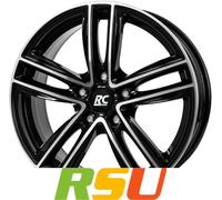 4x RC-Design RC27 schwarz front-poliert 7x18" ET34 LK5 114.3 ML 66.1 Alufelge...